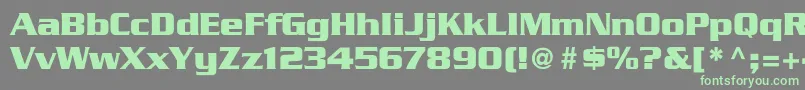 GeodetDisplaySsi Font – Green Fonts on Gray Background