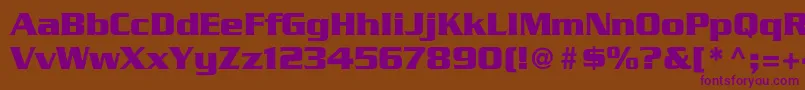 GeodetDisplaySsi Font – Purple Fonts on Brown Background