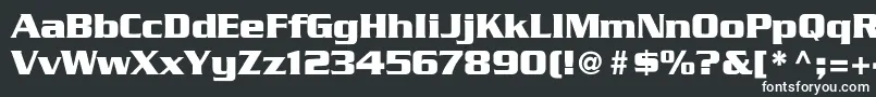 GeodetDisplaySsi-fontti – valkoiset fontit mustalla taustalla