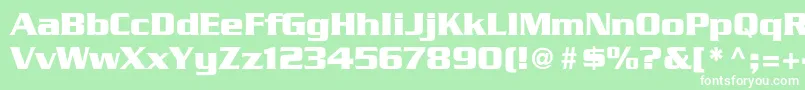 GeodetDisplaySsi Font – White Fonts on Green Background