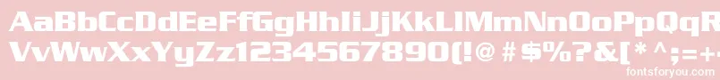 GeodetDisplaySsi Font – White Fonts on Pink Background