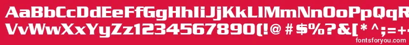GeodetDisplaySsi Font – White Fonts on Red Background