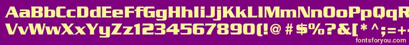 GeodetDisplaySsi Font – Yellow Fonts on Purple Background