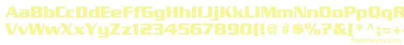 GeodetDisplaySsi Font – Yellow Fonts on White Background