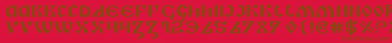 More about Pipere Font Pipere Font – Brown Fonts on Red Background
