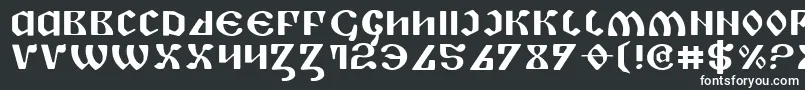 Шрифт Pipere – белые шрифты на чёрном фоне