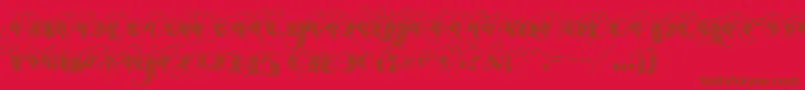 fuente Espesorolas1 – Fuentes Marrones Sobre Fondo Rojo
