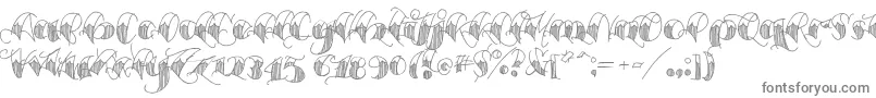 Espesorolas1 Font – Gray Fonts on White Background