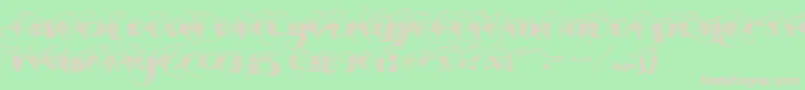 Espesorolas1 Font – Pink Fonts on Green Background
