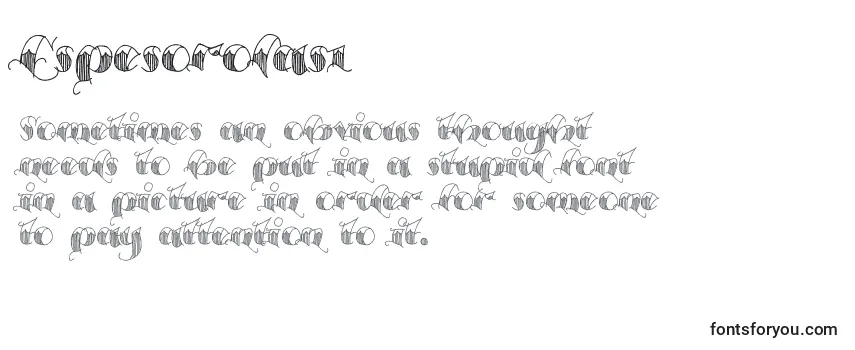 Schriftart Espesorolas1