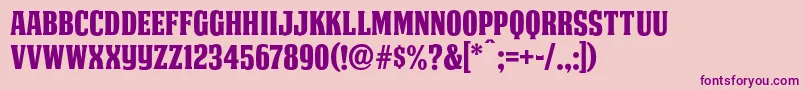 DeatheMaachNcv Font – Purple Fonts on Pink Background