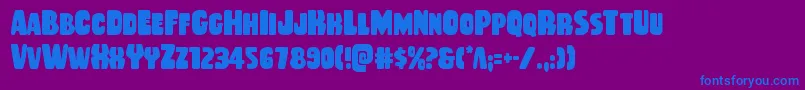 More about Rubberboycond Font Rubberboycond Font – Blue Fonts on Purple Background