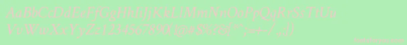 fuente Crimsontext Italic – Fuentes Rosadas Sobre Fondo Verde