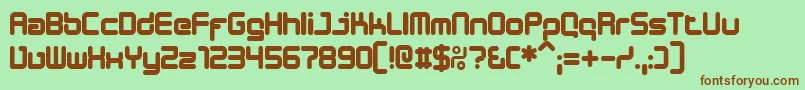 Desib Font – Brown Fonts on Green Background