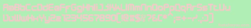 Desib Font – Pink Fonts on Green Background