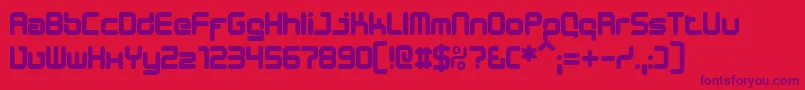 Desib Font – Purple Fonts on Red Background