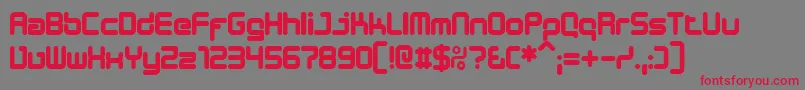 Desib Font – Red Fonts on Gray Background