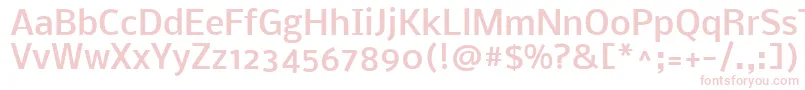 NobileMedium Font – Pink Fonts on White Background