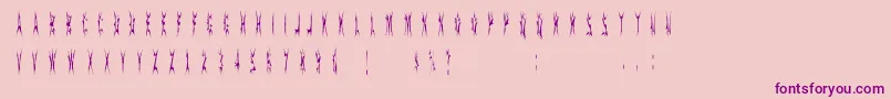 Sidthespider Font – Purple Fonts on Pink Background