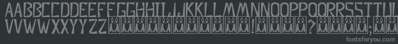 Więcej informacji o czcionce Descuadrado Czcionka Descuadrado – szare czcionki na czarnym tle