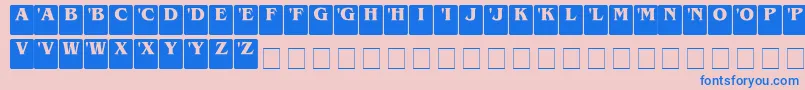 DcSerif Font – Blue Fonts on Pink Background