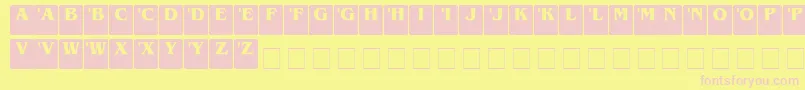 DcSerif Font – Pink Fonts on Yellow Background