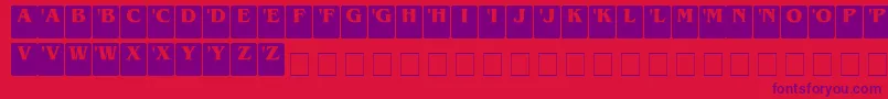 DcSerif Font – Purple Fonts on Red Background