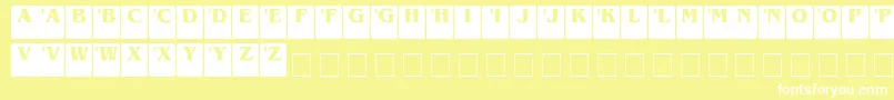 DcSerif Font – White Fonts on Yellow Background