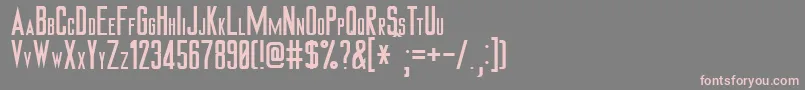 Tiverton Font – Pink Fonts on Gray Background