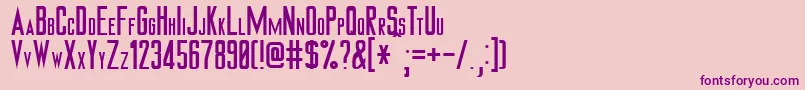 Tiverton Font – Purple Fonts on Pink Background