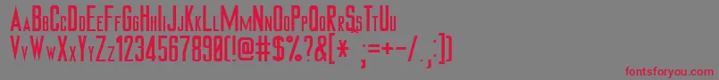 Tiverton Font – Red Fonts on Gray Background