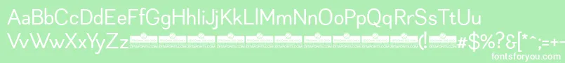 LeonRegularTrial Font – White Fonts on Green Background