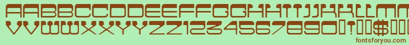 CinemaMf Font – Brown Fonts on Green Background