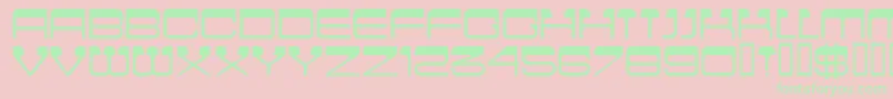 CinemaMf Font – Green Fonts on Pink Background