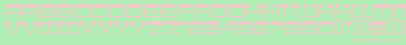 CinemaMf Font – Pink Fonts on Green Background