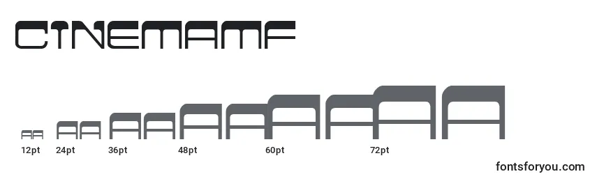 Размеры шрифта CinemaMf