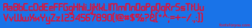 11s01BlackTuesday Font – Red Fonts on Blue Background