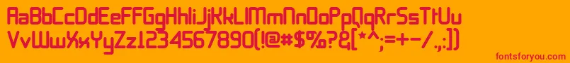 11s01BlackTuesday Font – Red Fonts on Orange Background