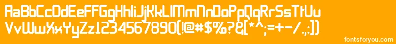 11s01BlackTuesday Font – White Fonts on Orange Background