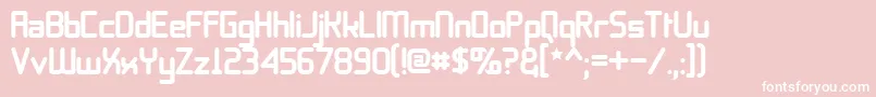 11s01BlackTuesday Font – White Fonts on Pink Background