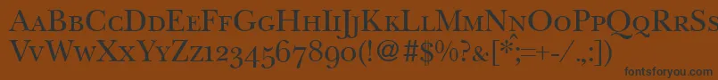 BaskervillenovatwosmcRegular Font – Black Fonts on Brown Background