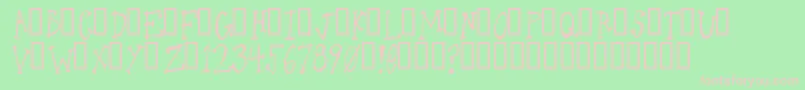 OneLeggedDonkey Font – Pink Fonts on Green Background