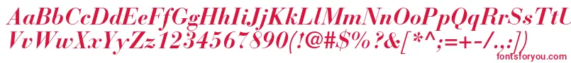 BauerbodonistdBolditalic Font – Red Fonts