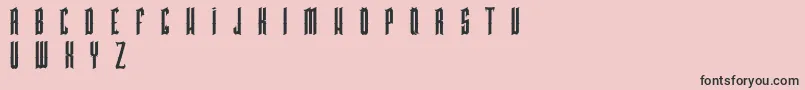 フォントPkHigmonum – ピンクの背景に黒い文字