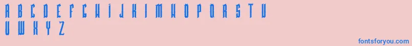 PkHigmonum Font – Blue Fonts on Pink Background