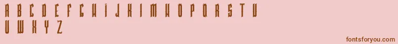 PkHigmonum Font – Brown Fonts on Pink Background