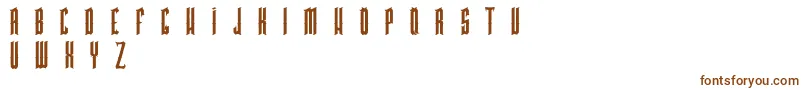Czcionka PkHigmonum – brązowe czcionki na białym tle