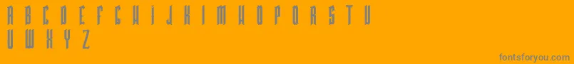 PkHigmonum Font – Gray Fonts on Orange Background