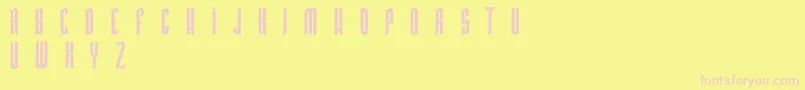 PkHigmonum Font – Pink Fonts on Yellow Background