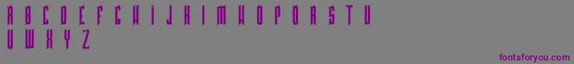 PkHigmonum-Schriftart – Violette Schriften auf grauem Hintergrund